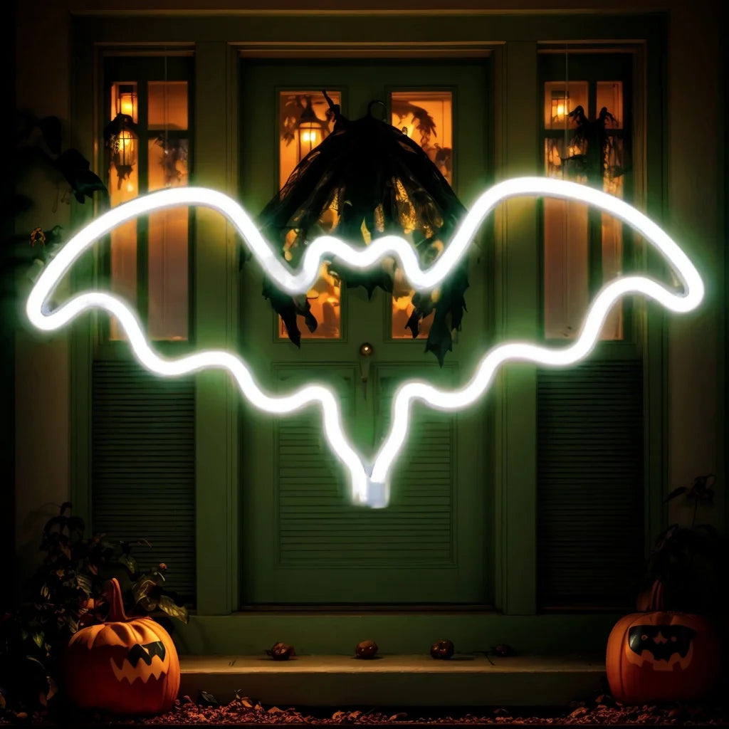 1 pz luce al neon pipistrello