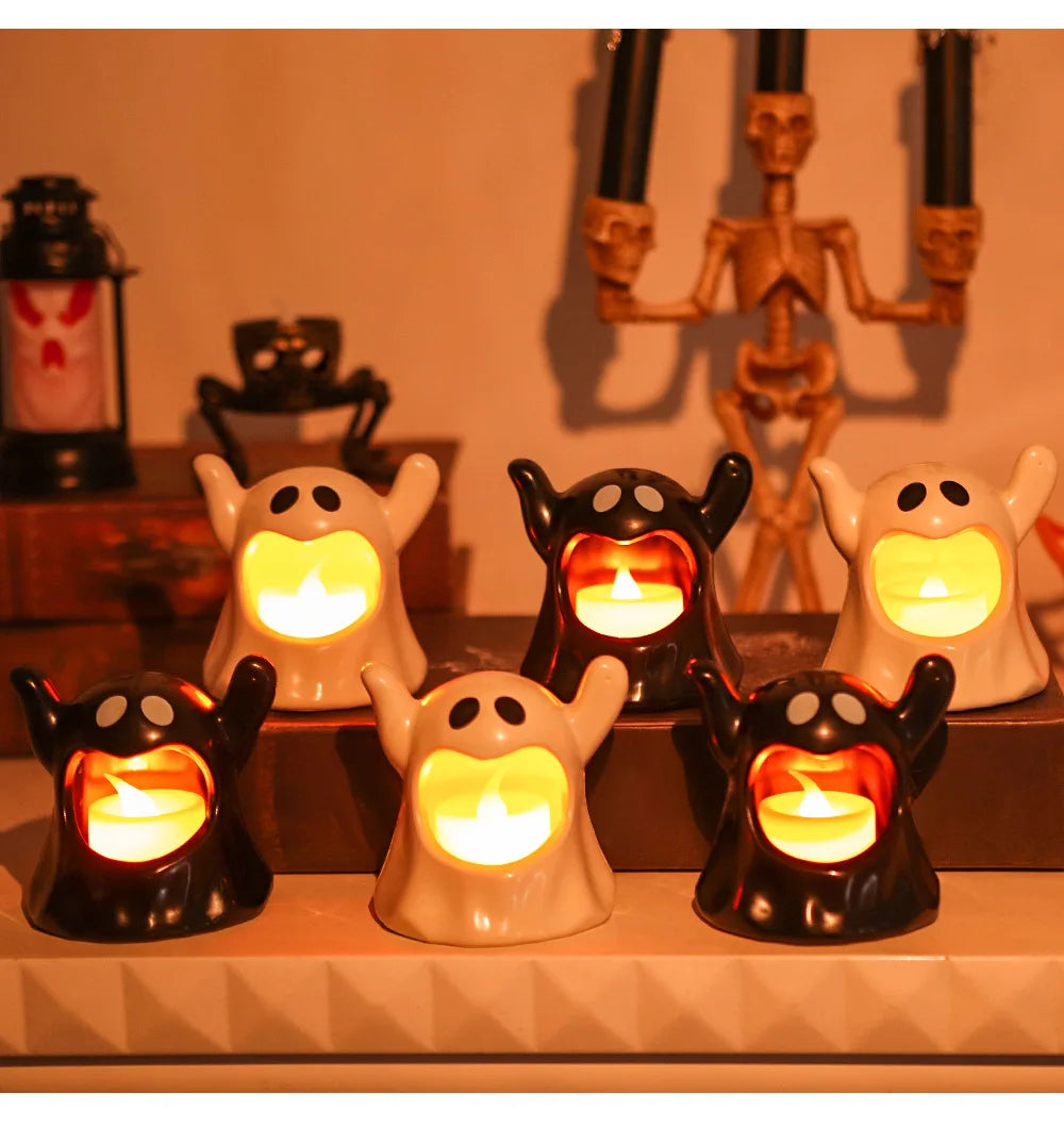 Candela elettronica a LED fantasma Halloween