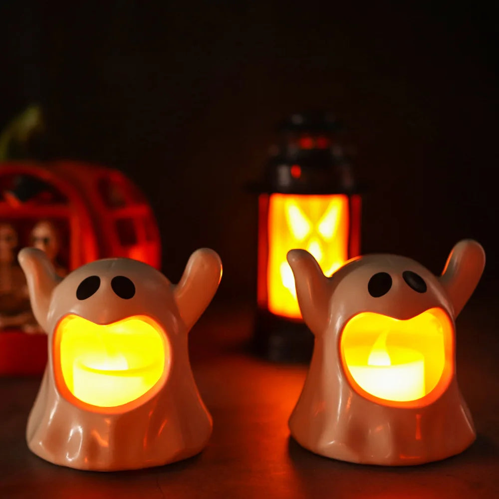 Candela elettronica a LED fantasma Halloween