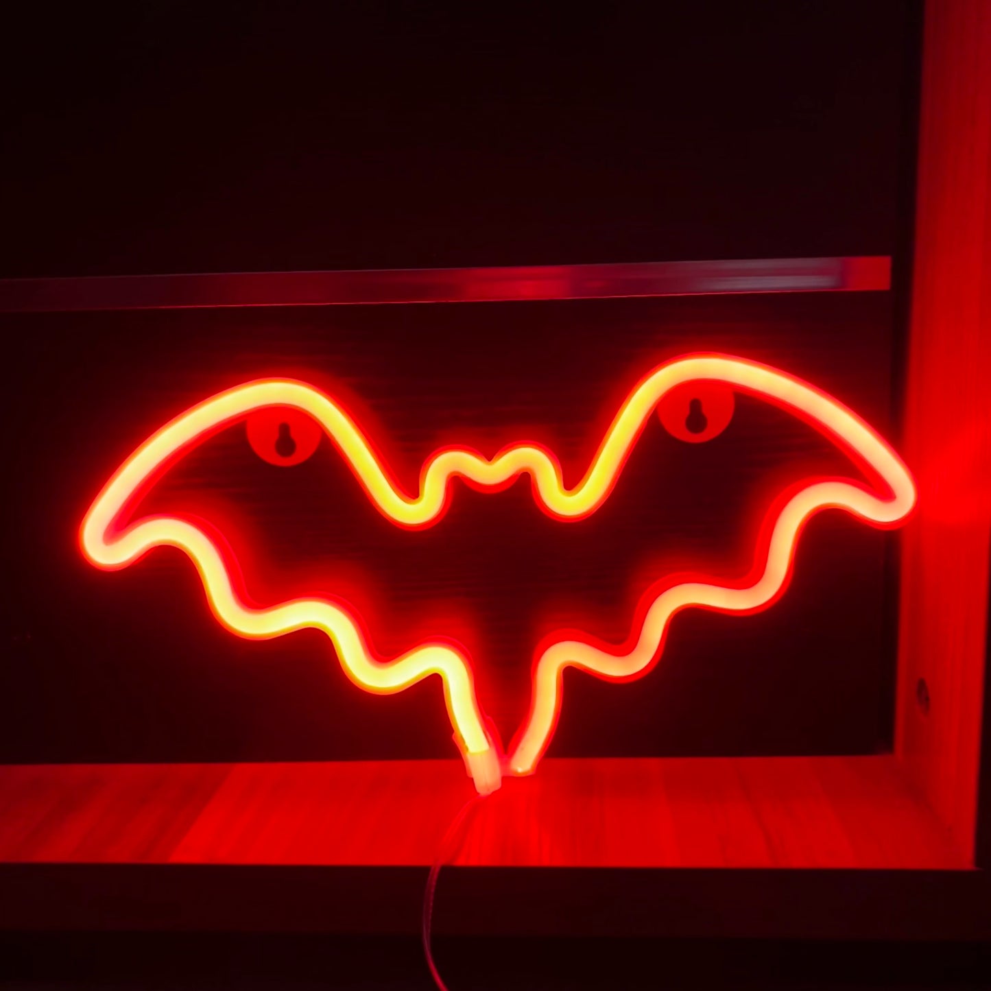 1 pz luce al neon pipistrello