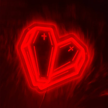 Insegna al neon bara/cuore