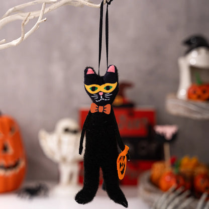 Decorazioni da appendere: zucca ,gatto nero, fantasma ,teschio