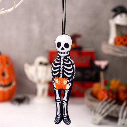 Decorazioni da appendere: zucca ,gatto nero, fantasma ,teschio