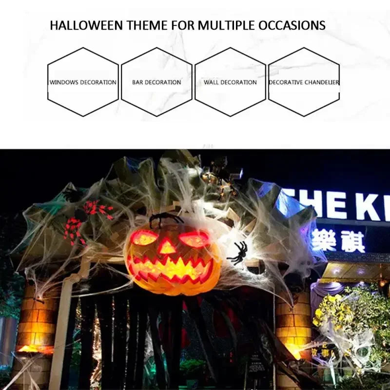 Decorazione di Halloween: ragnatela artificiale