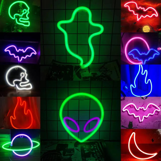 Decorazione da parete al neon