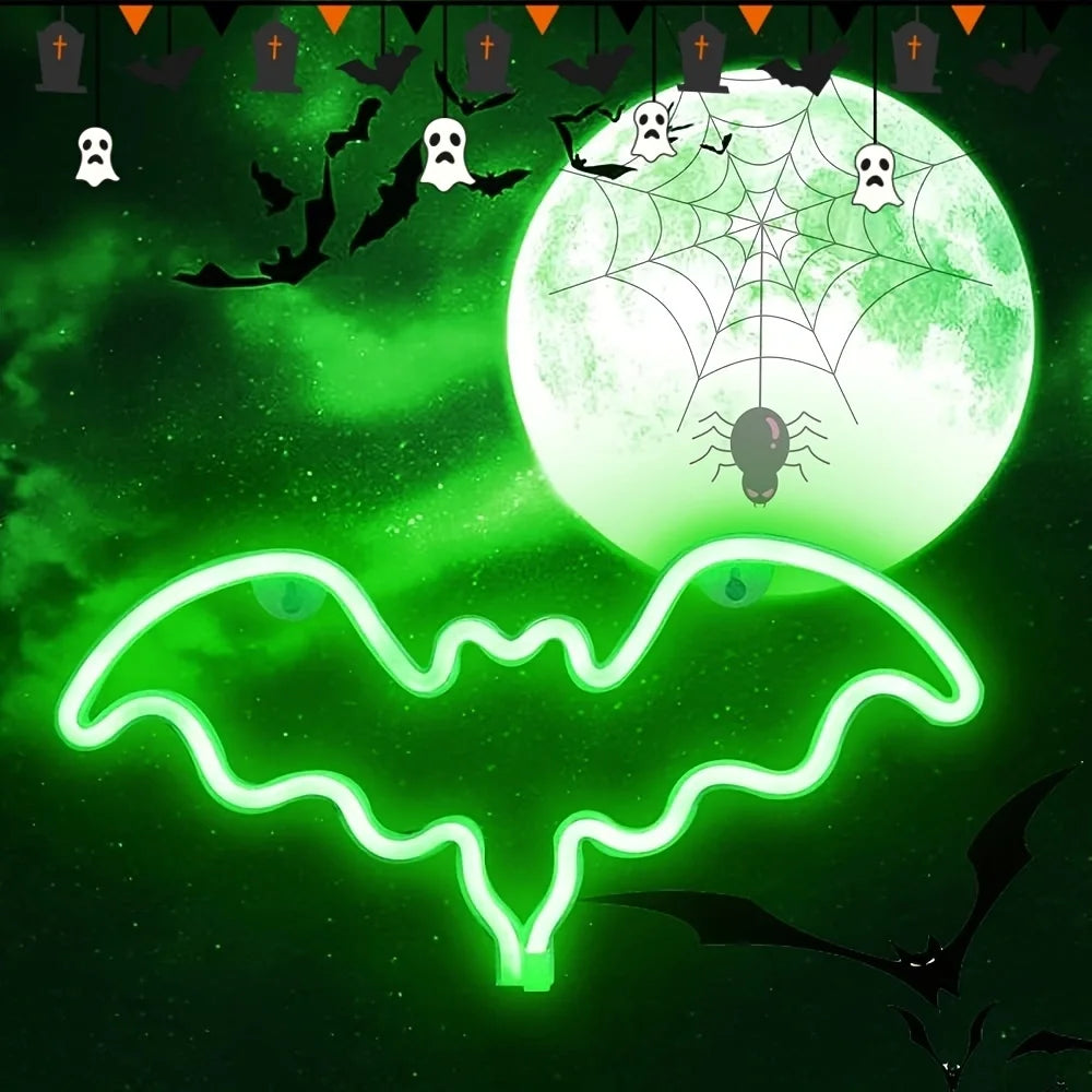 1 pz luce al neon pipistrello
