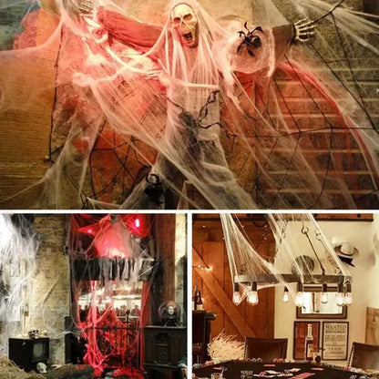 Decorazione di Halloween: ragnatela artificiale