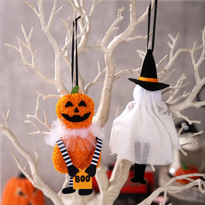 Decorazioni da appendere: zucca ,gatto nero, fantasma ,teschio