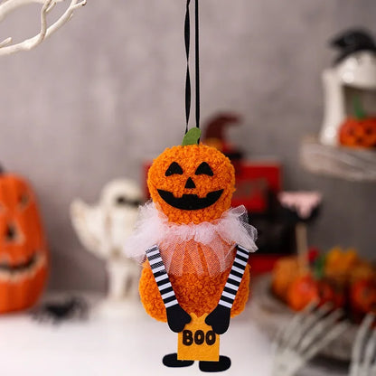 Decorazioni da appendere: zucca ,gatto nero, fantasma ,teschio