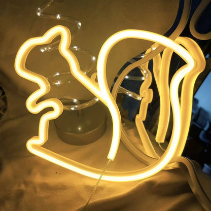 Decorazione da parete al neon