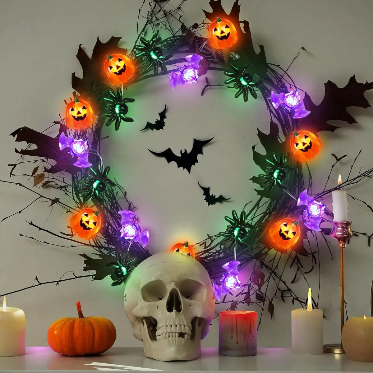 1pz luci LED Halloween a batteria impermeabile