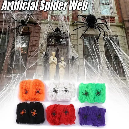 Decorazione di Halloween: ragnatela artificiale